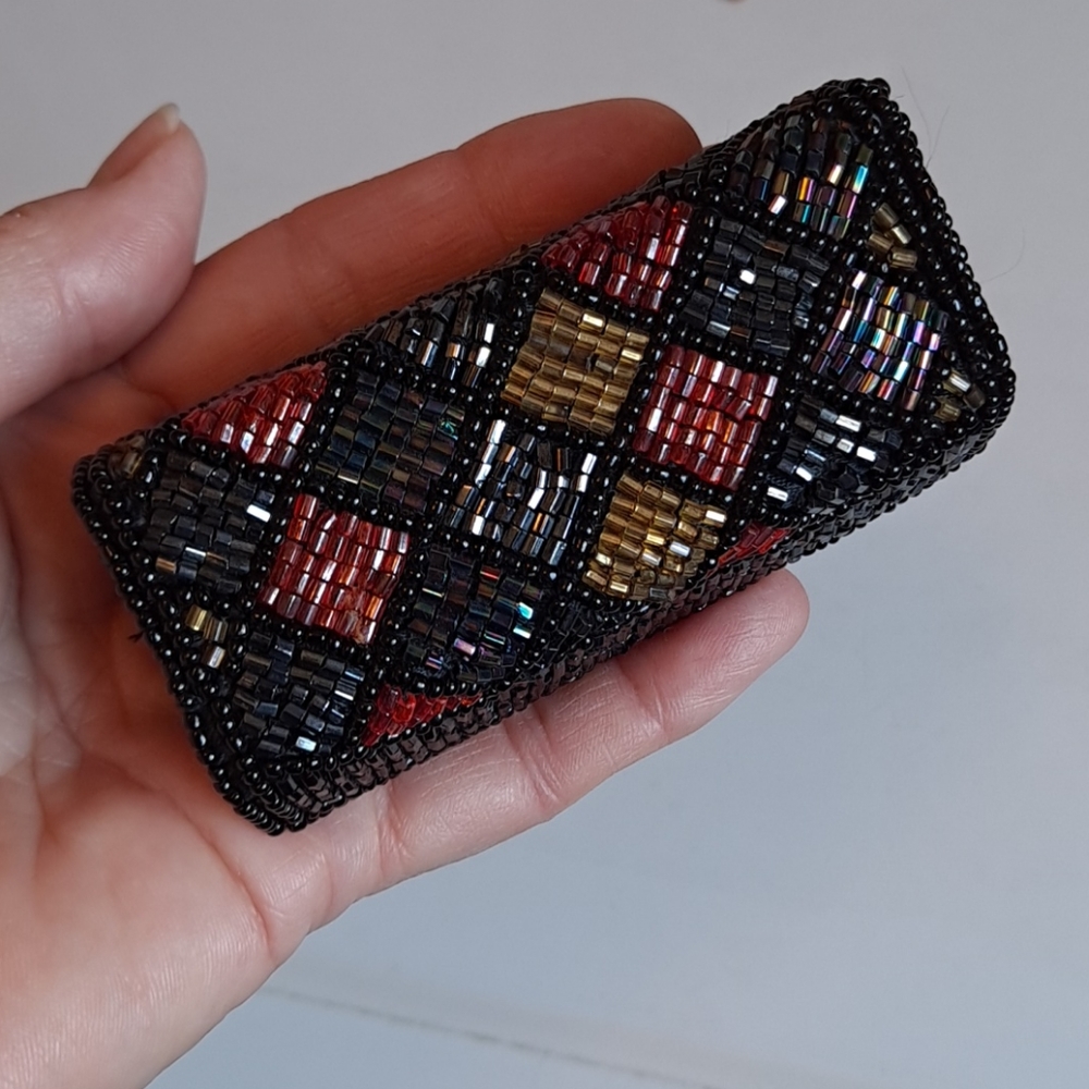 Beaded Victory Lipstick Holder/Case